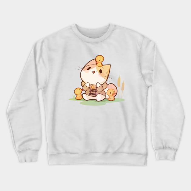 Lucky Ducky Cat Crewneck Sweatshirt by Everything A Cat